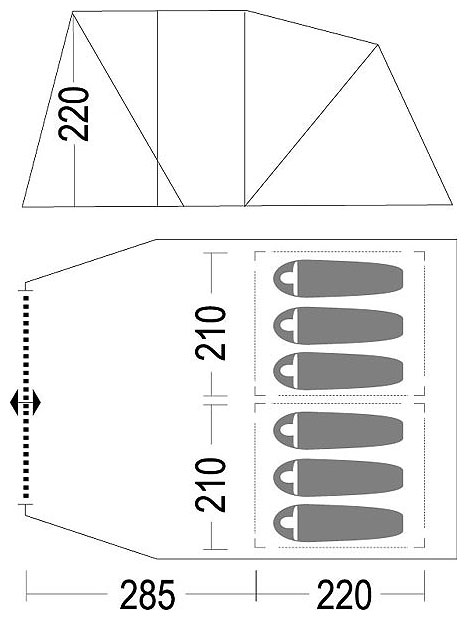 Палатка Butterfly 6