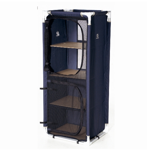 Гардероб 58х47х140 (4 полки) алюминий AC-040